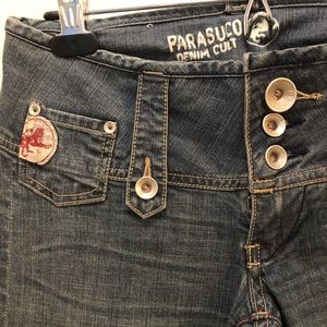💥2/$25 Parasuco low rise flare jeans. Size 27